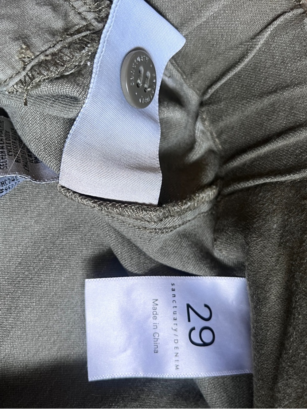 Sanctuary | EVEREVE Olive Utility High-Rise Women’s Shorts 29 - Picture 5 of 12